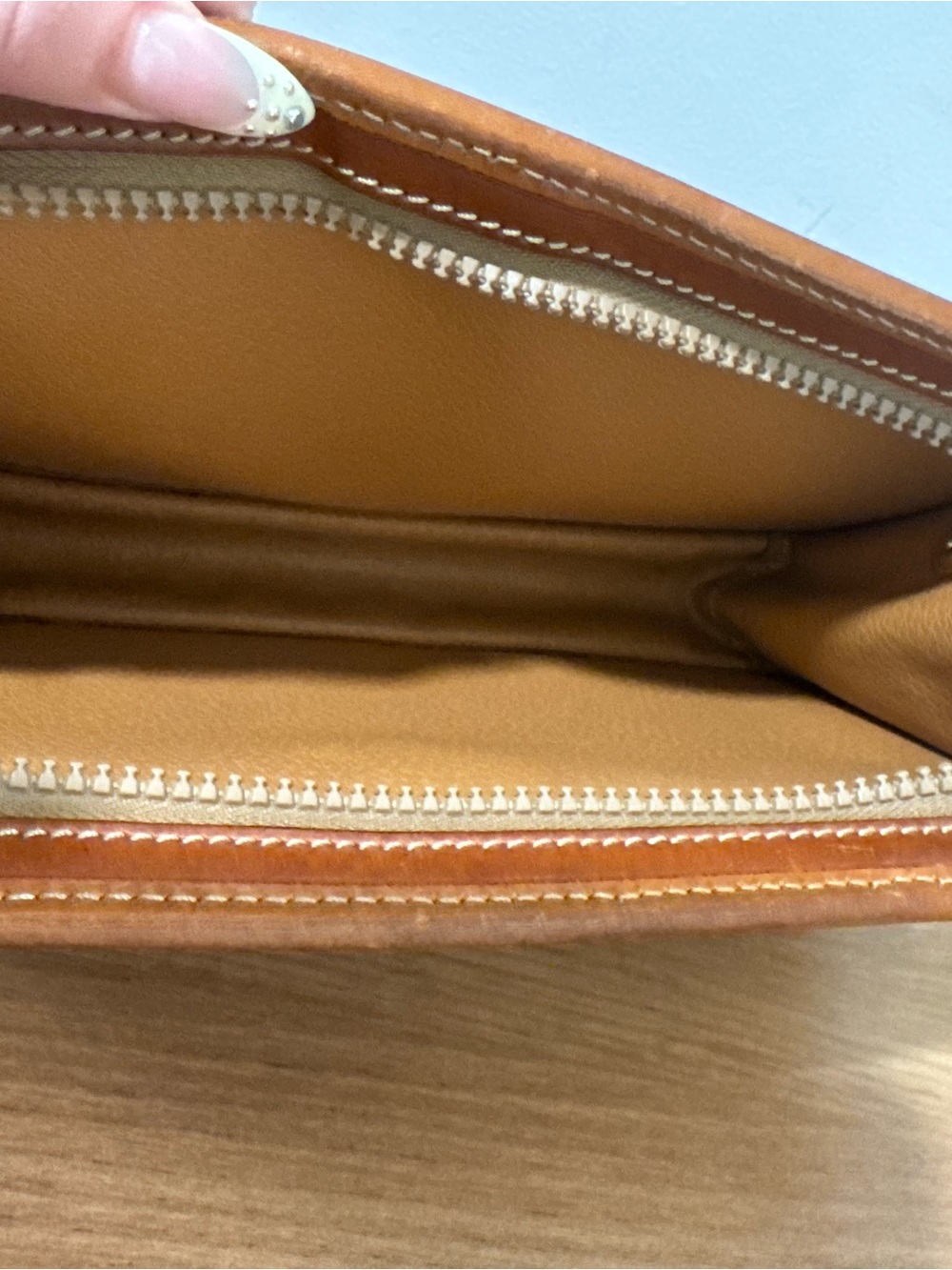 Vintage CELINE Paris Macadam Triomphe Canvas Clutch Bag Brown Leather - Picture 15 of 16
